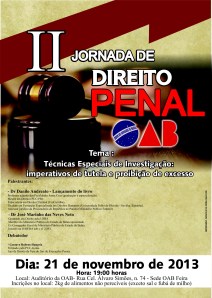 II Jornada Direito Penal. OAB Feira. 21.nov.2013